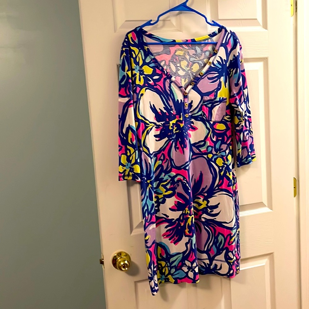Lilly Pulitzer V-Neck Dress in 100% Pima Cotton